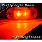 10 PCS 10-30V Car Truck Trailer Piranha LED Side Marker Blinker Lights Bulb, Red Light, 10 PCS Red Light 10-30V