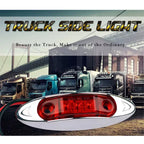 10 PCS DC 10-30V Car Truck Trailer Piranha 3-LED Side Marker Indicator Lights Bulb Lamp, Light Color: Red, 10 PCS Red Light