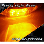 10 PCS DC 10-30V Car Truck Trailer Piranha 3-LED Side Marker Indicator Lights Bulb Lamp, Light Color: Yellow, 10 PCS Yellow Light