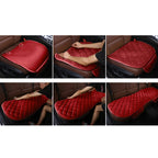 3 PCS / Set Luxurious Warm Car Seat Cover Cushion Universal Front Back Seat Covers Car Non-slip Chair Pad Warm Car Mats No Back Plush Cushion