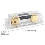Car Audio Fuse Holder Insurance 100A Car Audio Fuse Holder Car Auto Fuse Holder Blade Fuse Holder, 1 in 1 Way 100A