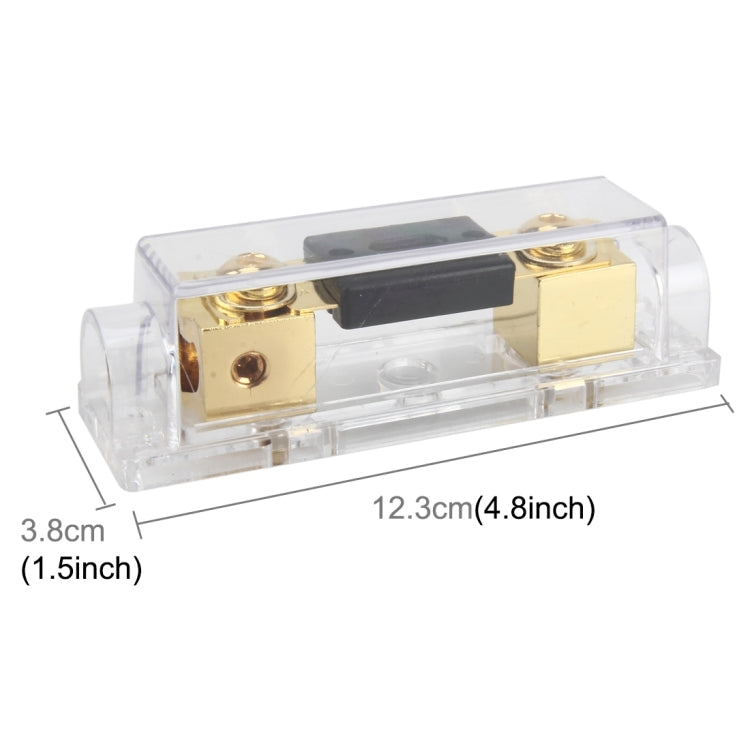 Car Audio Fuse Holder Insurance 100A Car Audio Fuse Holder Car Auto Fuse Holder Blade Fuse Holder, 1 in 1 Way 100A