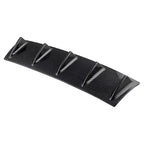 Universal Car Rear Bumper Lip Diffuser 5 Shark Fin Style Carbon Fiber  ABS, Size: 58.4 x 53.3 x 15.2cm, 60.0x18.0x5.0cm Carbon Fiber