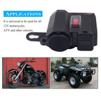 WUPP Multi-function WUPP 4 Motorcycle USB Charger Cigarette Lighter, with Blue Light, ZH-614A1
