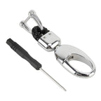 Car Metal Key Holder With Two Rings, Key Holder With Two Rings(Black), Key Holder With Two Rings(Brown)