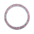 Universal Car Aluminum Steering Wheel Decoration Ring with Diamond For Start Stop Engine System, Universial