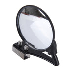 Vehicle Front Blind Area Wide-angle Adjustable Observation Mirror, Black Right Side, Silver Left Side
