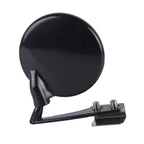 Vehicle Front Blind Area Wide-angle Adjustable Observation Mirror, Black Right Side, Silver Left Side