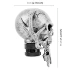 Universal Vehicle Car Creative Skull Double Heads Shaped Shifter Cover Manual Automatic Gear Shift Knob, Double Heads Shaped (Silver), Double Heads Shaped (Bronze), Double Heads Shaped (Beige)