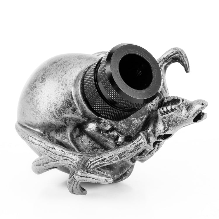 Universal Vehicle Car Creative Skull Double Heads Shaped Shifter Cover Manual Automatic Gear Shift Knob, Double Heads Shaped (Silver), Double Heads Shaped (Bronze), Double Heads Shaped (Beige)