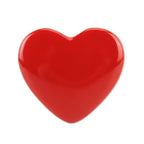 Heart Shape Car Metal Body Decorative Sticker, Heart Shape (Red), Heart Shape (Silver)