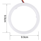 2 PCS 3inch 6W White Light + Yellow Light Car Angel Eyes Light, DC 12V Cable Length: 50cm, 3inch