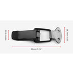 EA059 2 PCS Car Modification Accessories Universal Iron Bumper Safety Fixed Buckle, Size: 26.7 x 80mm, 26.7 x 80mm