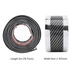 Universal Electroplate Carbon Fibre Car Door Threshold Decoration Strip Decorative Sticker, Size : 5CM x 2M, 5CM x 2M (Silver), 5CM x 2M (Gold), 5CM x 2M (Red)