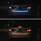 1.5m Car Auto Waterproof Universal Four Color Rear Flowing Light Tail Box Lights with Tail Light Controller, Ice Blue Light Driving Light, White Light Reversing Light, Red Light Brake Light, Yellow Light Turn Signal Light, LED Lamp Strip Tail Decoratio...