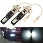 2 PCS H3 DC12V / 4.5W / 6000K / 360LM Car LED Fog Light with 6 CSP Lamp Beads, White Light, H3 (Black), H3 (Silver)