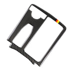 Car German Flag Carbon Fiber Left Drive Gear Position Panel Decorative Sticker for Mercedes-Benz W204 2007-2013 / W212 2010-2012 , Left Drive Gear Position (German Flag)