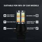 1156/BA15S DC12V 3.7W 81 SMD-3030-LEDs Three Color Car DRL&Turn Light, Length: 2m, 1156/BA15S