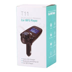 T11 Bluetooth FM Transmitter Car MP3 Player with LED Display, Support Double USB Charge & Handsfree & TF Card & U Disk Music Play Function, T11