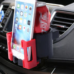 SHUNWEI SD-1026 Car Auto Multi-functional ABS Air Vent Drink Holder Bottle Cup Holder Phone Holder Mobile Mount, SD-1026(Red), SD-1026(White)