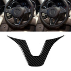 Car Carbon Fiber Steering Wheel Decorative Sticker for Mercedes-Benz, Steering Wheel (A)