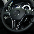 Car Carbon Fiber Steering Wheel Decorative Sticker for Mercedes-Benz, Steering Wheel