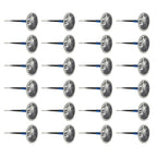 24 PCS 4mm Mushroom Nail-tyre Film Tyre Cold Patch Film Rubber Tire Repair Kit, 4mm