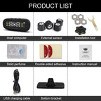 Universal Car Wireless Solar Energy TPMS Tire Pressure Alarm System External Tire Monitor, Tire Monitor 3