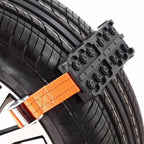 2 PCS Universal Car Snow Chains Mud Tires Traction Mat Wheel Chain Non-slip Tracks Auto Winter Road Turnaround Tool Anti Slip Grip Tracks, Anti Slip Grip Tracks