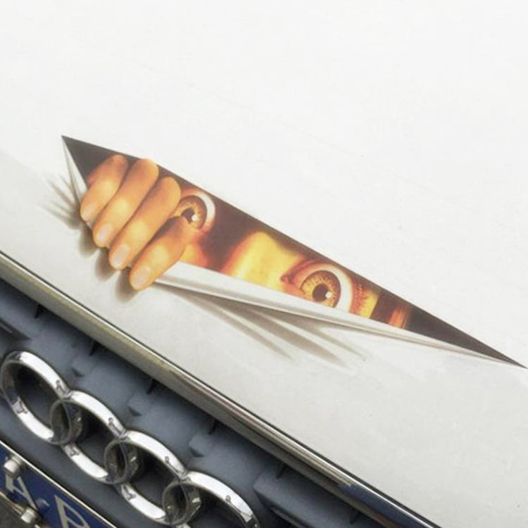 3D Characteristic Digital Simulation Horrible Style Car Paper Sticker, Exaggerated Effection 13, Exaggerated Effection 11, Exaggerated Effection 12