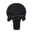 Pure Black Skull Metal Car Sticker, Skull 2