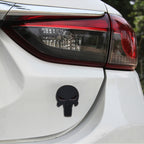 Pure Black Skull Metal Car Sticker, Skull 2