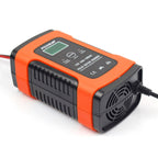 FOXSUR 12V 6A Intelligent Universal Battery Charger for Car Motorcycle, Length: 55cm, US Plug, US Plug, US Plug (Yellow)