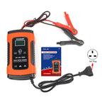 12V 6A Intelligent Universal Battery Charger for Car Motorcycle, Length: 55cm, UK Plug, UK Plug (Red), UK Plug (Yellow)