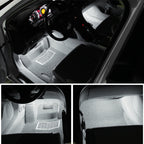 2 PCS DC12V / 1.5W / 6000K / 100LM Car Foot Nest Lights Footwell Lamp Seat Lamp 18LEDs SMD-3528 Lamps for Volkswagen, Car Foot Nest Lights
