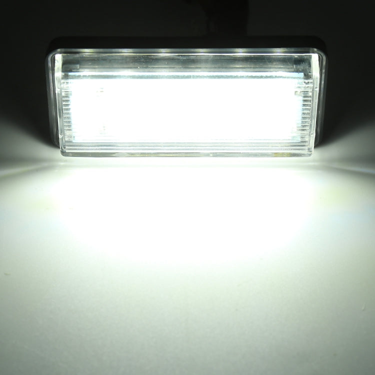 2 PCS DC12V / 1.5W/ 6000K / 100LM Car LED License Plate Light 18LEDs SMD-3528 Lamps for Lexus, For Lexus