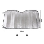 General Purpose Epe Car Sun Visor Before The File, Size: 140cm x 70cm, 140 x 70cm (Silver)