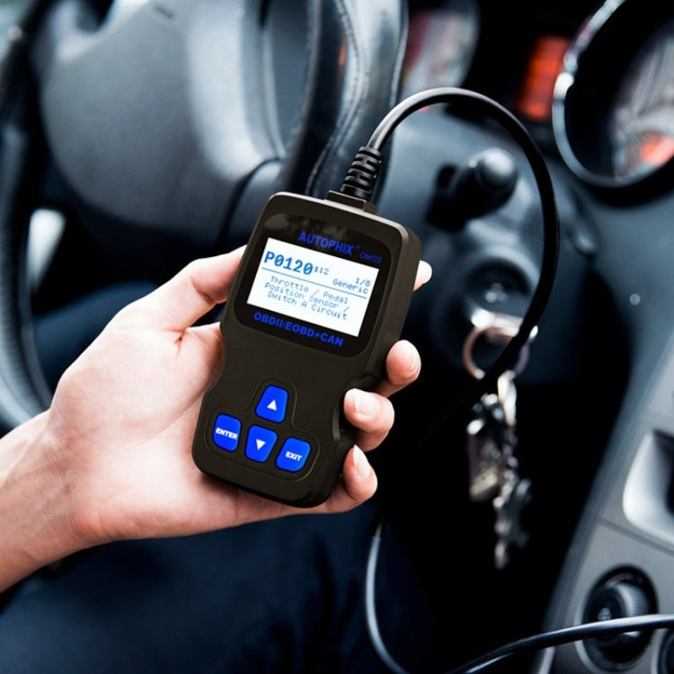 AUTOPHIX OM123 Car Portable OBD2 Scanner Car Diagnostic Tool OBD 2 Automotive Scanner EOBD Code Reader, OM123, OM123 (Orange)