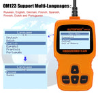 AUTOPHIX OM123 Car Portable OBD2 Scanner Car Diagnostic Tool OBD 2 Automotive Scanner EOBD Code Reader, OM123, OM123 (Orange)