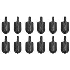 10 PCS Universal Car Carbon Fiber Texture Shark Fin Diffuser Vortex Generator Roof Spoiler, Carbon Fiber