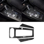 3 PCS Car Carbon Fiber Gear Panel Decorative Sticker for Audi A3, Left Driving, Gear Panel, Left Driving