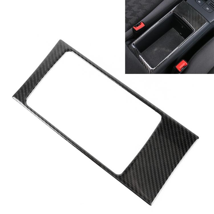 Car Carbon Fiber Storage Box Decorative Panel for Audi A3, Storage Box