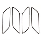 4 PCS Car Carbon Fiber Inner Armrest Decorative Frame for Audi A3, Inner Armrest
