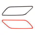 4 PCS Car Carbon Fiber Inner Armrest Decorative Frame for Audi A3, Inner Armrest
