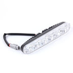 2 PCS LD-006 5730-6SMD 12W 1200LM 7000K White Light  Daytime Running Light.DC 12V, White Light+12W 1200LM/7000K
