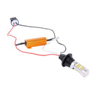 2 PCS T20/7440 10W 1000 LM 6000K White + Yellow Light DRL&Turn Light with 42 SMD-2835-LED Lamp，DC 12-24V, T20 42 SMD-2835-LED Lamp