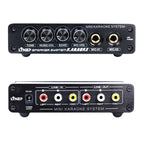 A933 Mini Karaoke Machine System Sound Mixer Amplifier for PC / TV / Mobile Phones, Support RCA in / 2 Channel Mic in, A933