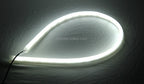 2 PCS 12V Car Daytime Running Lights Soft Article Lamp, White + Yellow Light, Length: 85cm, 85cm