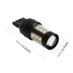 7443 4.2W 290LM 6000K Car Auto Brake Light Turn Lights 16 3535 Lamps, DC 12-24V, 7443 (White Light)