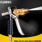 KANEED High Pressure Pure Copper Hose Nozzle Sprayer for Car Washing Garden/Lawn Watering Room/Deck/Floor Cleaning Support Adjustable Water Flow, US Stock Pure Copper Hose Nozzle Sprayer, Pure Copper Hose Nozzle Sprayer                                 ...